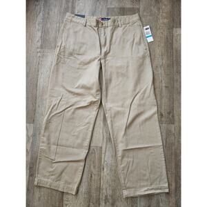CHAPS Mens Pants Khaki Size 36x30 Mitchell Relaxed Fit Chino 100% Cotton *NWT*